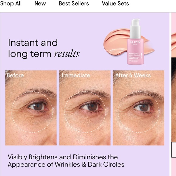 NIB Alpyn Beauty Instant Bright Eye with Peptides & Niacinamide retail $59 new - Picture 9 of 11